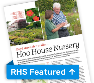 Hoo House Nursery in the RHS Magazine